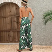 Women's Holiday Daily Vacation Classic Style Plant Full Length Jumpsuits main image 2
