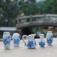 Original Design Handmade Simple Style Landscape Flowers Porcelain Blue And White Porcelain main image 1