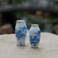 Original Design Handmade Simple Style Landscape Flowers Porcelain Blue And White Porcelain main image 3