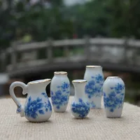 Original Design Handmade Simple Style Landscape Flowers Porcelain Blue And White Porcelain main image 4