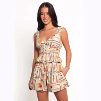 Holiday Travel Women's Simple Style Streetwear Fruit Polyester Shorts Co-ord Set Shorts Sets main image 4