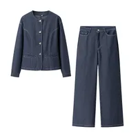 Holiday Daily Women's Classic Style Solid Color Polyester Pant Co-ord Set Shorts Sets main image 4
