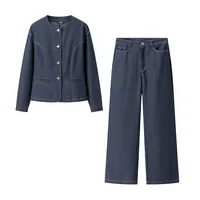 Holiday Daily Women's Classic Style Solid Color Polyester Pant Co-ord Set Shorts Sets main image 5