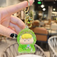 1 Piece Cute Cartoon Character Acrylic Unisex Bag Pendant Keychain sku image 14