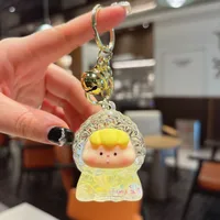 1 Piece Cute Cartoon Character Acrylic Unisex Bag Pendant Keychain sku image 7