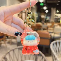 1 Piece Cute Cartoon Character Acrylic Unisex Bag Pendant Keychain sku image 16