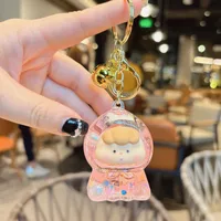 1 Piece Cute Cartoon Character Acrylic Unisex Bag Pendant Keychain sku image 19