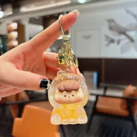 1 Piece Cute Cartoon Character Acrylic Unisex Bag Pendant Keychain sku image 1
