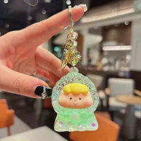 1 Piece Cute Cartoon Character Acrylic Unisex Bag Pendant Keychain sku image 5