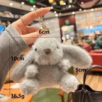1 Piece Cute Rabbit Plush Unisex Bag Pendant Keychain main image 2