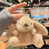1 Piece Cute Rabbit Plush Unisex Bag Pendant Keychain sku image 2