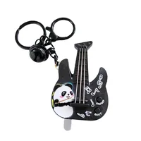 1 Piece Cute Guitar Plastic Unisex Bag Pendant Keychain main image 4