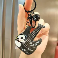 1 Piece Cute Guitar Plastic Unisex Bag Pendant Keychain sku image 2