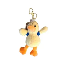1 Piece Cute Duck Plush Unisex Bag Pendant Keychain main image 3