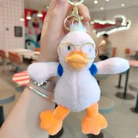 1 Piece Cute Duck Plush Unisex Bag Pendant Keychain sku image 6