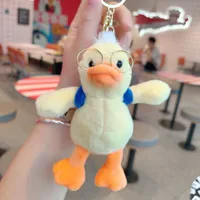 1 Piece Cute Duck Plush Unisex Bag Pendant Keychain sku image 4