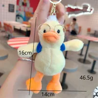 1 Piece Cute Duck Plush Unisex Bag Pendant Keychain main image 2