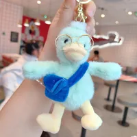 1 Piece Cute Duck Plush Unisex Bag Pendant Keychain sku image 5