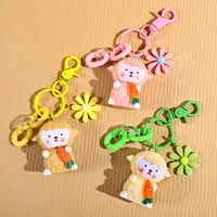 1 Piece Cute Sheep Resin Unisex Bag Pendant Keychain main image 3