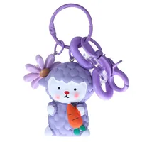 1 Piece Cute Sheep Resin Unisex Bag Pendant Keychain main image 5