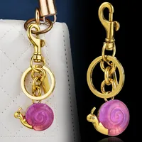 1 Piece Cute Classic Style Snails Alloy Plating Bag Pendant Keychain main image 2