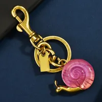 1 Piece Cute Classic Style Snails Alloy Plating Bag Pendant Keychain sku image 2