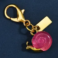 1 Piece Cute Classic Style Snails Alloy Plating Bag Pendant Keychain sku image 1