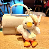 1 Piece Cute Duck Plush Unisex Bag Pendant Keychain sku image 2