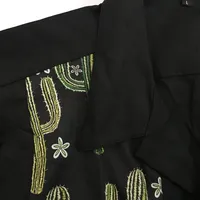 Men's Cardigan Shirt Short Sleeve Men's Casual Shirts Punk Contrast Collar main image 3