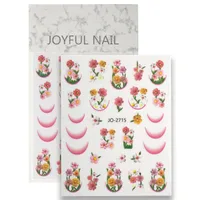 IG Style Cartoon Style Cute Flower Nail Stickers Nail Decoration Accessories main image 8