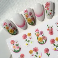 IG Style Cartoon Style Cute Flower Nail Stickers Nail Decoration Accessories main image 6