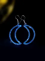 1 Pair Simple Style Shiny Moon Rhinestone Drop Earrings sku image 10