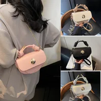 Women's Small Pu Leather Solid Color Streetwear Semicircle Flip Cover Saddle Bag main image 1