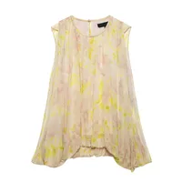 Women's T-shirt Sleeveless T-Shirts Casual Elegant Printing sku image 2