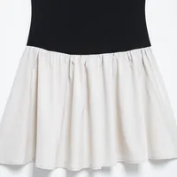 Women's Pleated Dress Casual Simple Style Strapless Pleated Sleeveless Multicolor Above Knee Daily main image 5