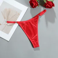 Solid Color Low Waist Thong Panties main image 2