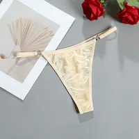 Solid Color Low Waist Thong Panties main image 3