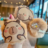 1 Piece Cute Letter Capybara Plush Unisex Bag Pendant Keychain main image 1