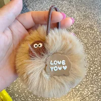 1 Piece Cute Letter Capybara Plush Unisex Bag Pendant Keychain main image 3
