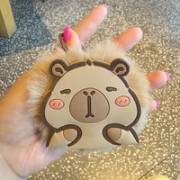 1 Piece Cute Letter Capybara Plush Unisex Bag Pendant Keychain main image 4
