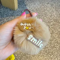 1 Piece Cute Letter Capybara Plush Unisex Bag Pendant Keychain main image 5
