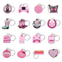 1 Piece Cartoon Style Cute Letter Heart Shape Boots PVC Alloy Women's Bag Pendant Keychain main image 1