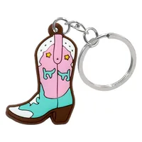 1 Piece Cartoon Style Cute Letter Heart Shape Boots PVC Alloy Women's Bag Pendant Keychain sku image 6