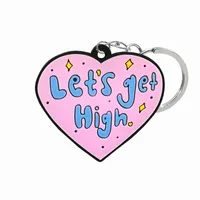 1 Piece Cartoon Style Cute Letter Heart Shape Boots PVC Alloy Women's Bag Pendant Keychain sku image 17