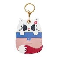1 Piece Cute Cat Pu Leather Alloy Unisex Bag Pendant Card Holder Keychain main image 3