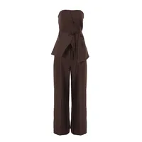 Daily Women's Elegant Solid Color Spandex Polyester Pant Co-ord Set Shorts Sets main image 2