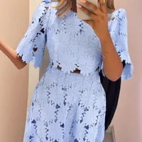 Holiday Daily Women's Elegant Flower Polyester Skirt Co-ord Set Shorts Sets main image 5