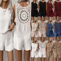 Daily Street Women's Classic Style Solid Color Polyester Shorts Co-ord Set Shorts Sets main image 1