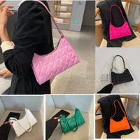 Women's Pu Leather Solid Color Elegant Square Zipper Underarm Bag main image 1