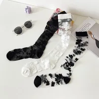 Women's Modern Style Flower Polyester Cotton Polyester Crew Socks A Pair main image 1